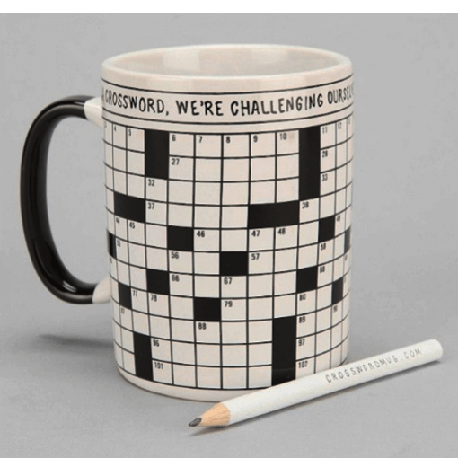 Crossword Puzzle Mug - The Unusual Gift Company