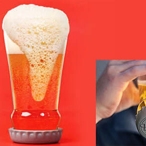 Hopped Up Beer Glass - The Unusual Gift Company