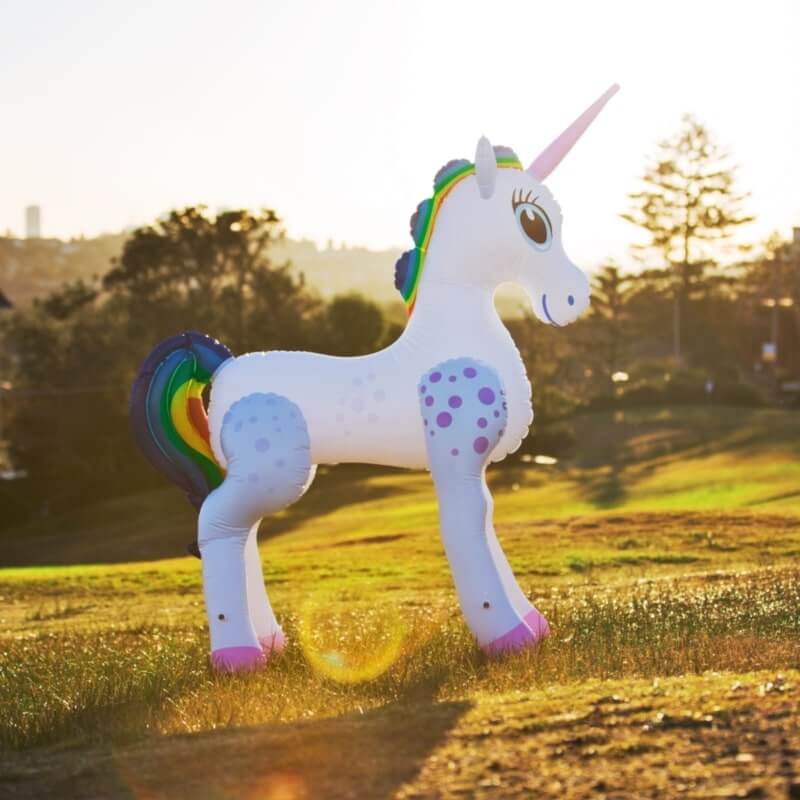 Inflatable Unicorn - The Unusual Gift Company