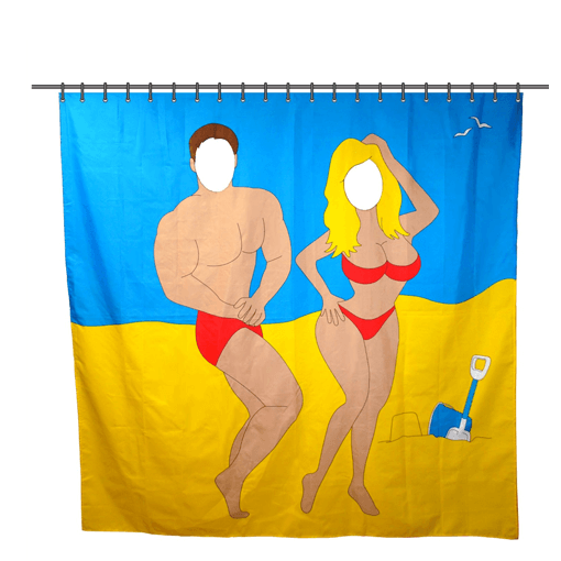Seaside Shower Curtain - The Unusual Gift Company