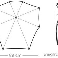 Senz Umbrellas Original Pure Black - The Unusual Gift Company
