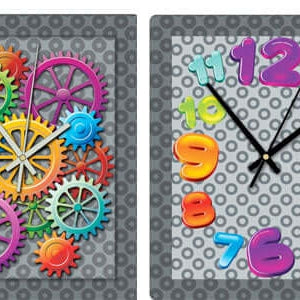 Floating Numbers or Cogs 3D Clox - The Unusual Gift Company