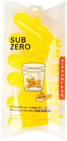 Submarine Reusable Ice Cube, Set of 6, Yellow UGC