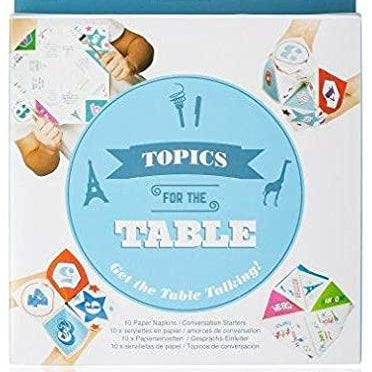 NPW NP21356 10 Count Topics for The Table Napkins, Multicolored - The Unusual Gift Company