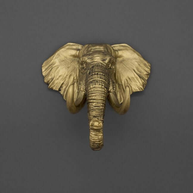 Gold Elephant Key Hanger - The Unusual Gift Company