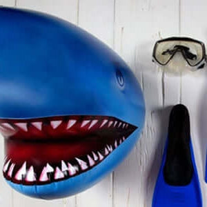 Inflatable Shark Head - The Unusual Gift Company
