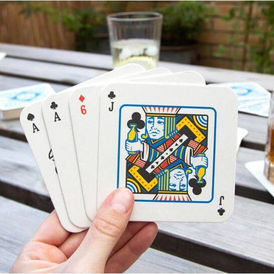 Playing Card Drink Mats - The Unusual Gift Company