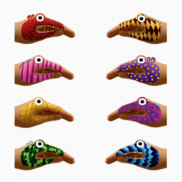 Animal Hands Tattoos - The Unusual Gift Company