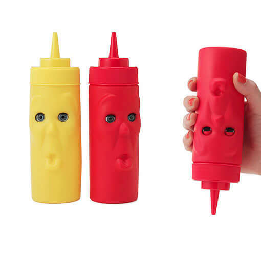 Blink Ketchup and Mustard Bottles - The Unusual Gift Company