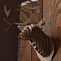 Wooden Stag Head - The Unusual Gift Company