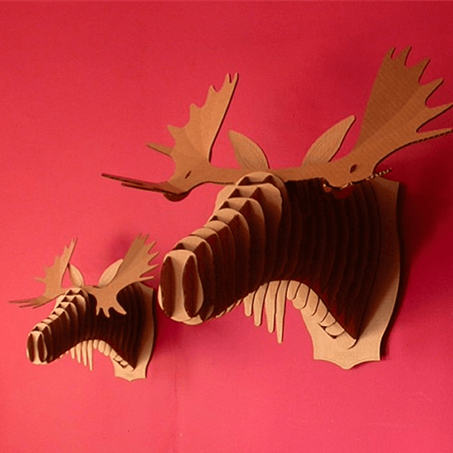 Fred - Cardboard Moose Head - The Unusual Gift Company