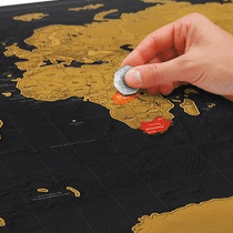 Gourmet Scratch Map - The Unusual Gift Company
