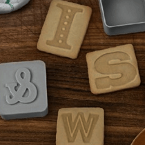 Letter Pressed Cookie Cutters - The Unusual Gift Company