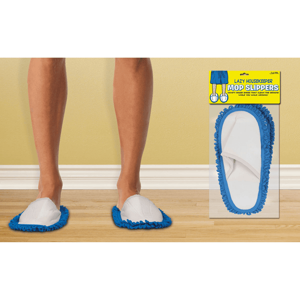 Lazy Housekeeper Mop Slippers - The Unusual Gift Company