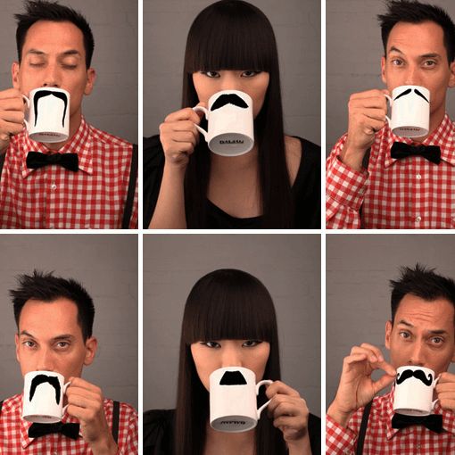 Moustache Mugs - The Unusual Gift Company