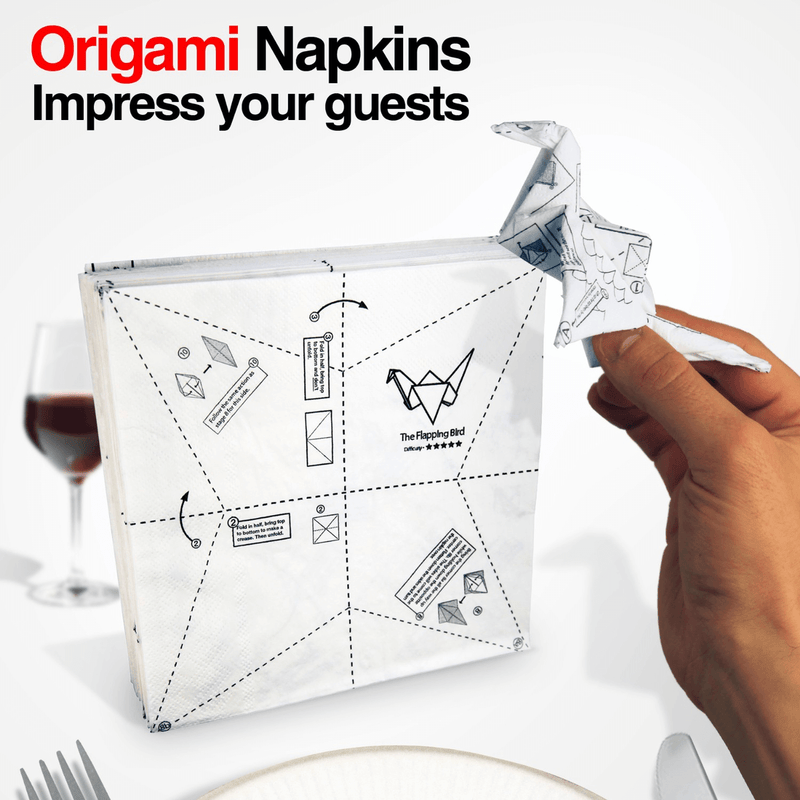 Origami Napkins - The Unusual Gift Company