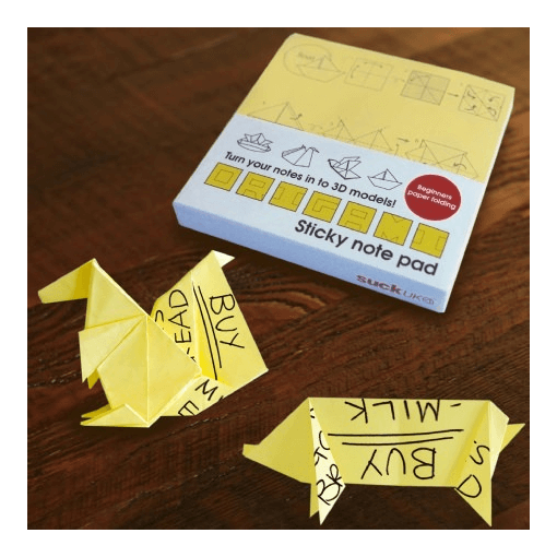 Origami Sticky Note Pad from Suck UK - The Unusual Gift Company