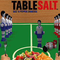 Table Football Salt and Pepper Shakers - The Unusual Gift Company