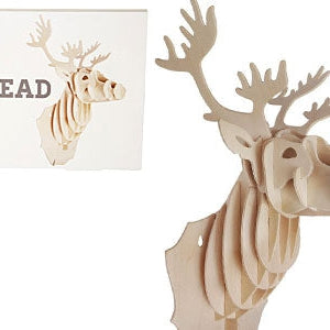 Wooden Stag Head - The Unusual Gift Company